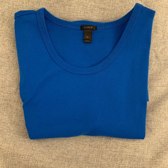 J Crew "Cobalt" Blue Sleeveless Shell Size M - Picture 8 of 8